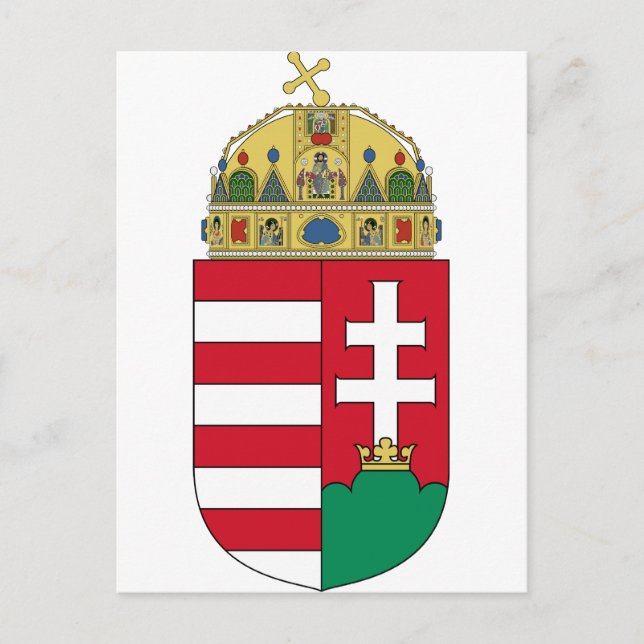 Hungary Coat of arms HU Postcard (Front)