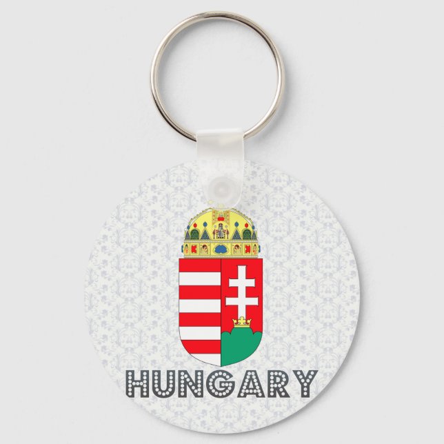 Hungary Coat of Arms Keychain (Front)