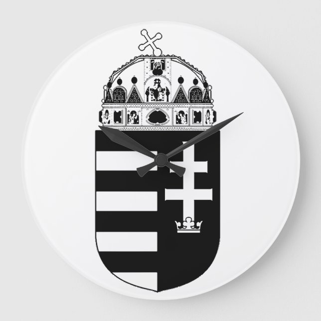 Hungary Coat of arms Large Clock (Front)