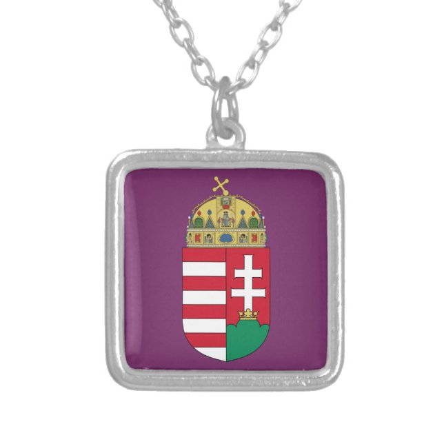 Hungary Crest Ladies Necklace (Front)