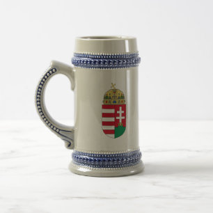 hungary emblem beer stein