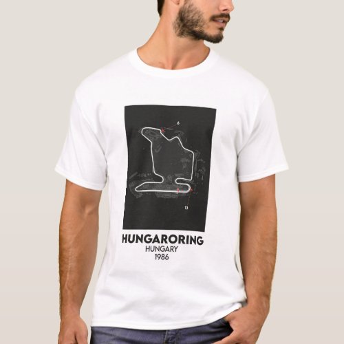 Hungary F1 circuit map  T_Shirt