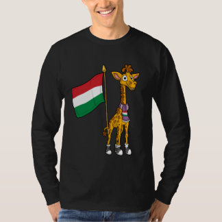 Hungary Fan Hungary Giraffe T-Shirt