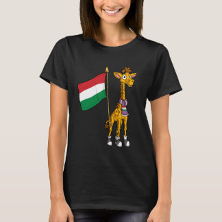 Hungary Fan  Hungary Giraffe T-Shirt