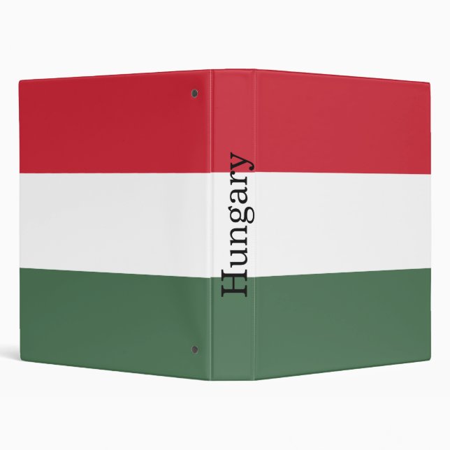 Hungary Flag 3 Ring Binder (Background)