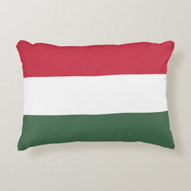 Hungary flag accent pillow (Front)
