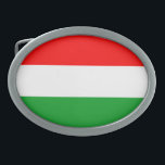 Hungary Flag Belt Buckle<br><div class="desc">Flag of Hungary</div>