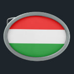 Hungary Flag Belt Buckle<br><div class="desc">Flag of Hungary</div>