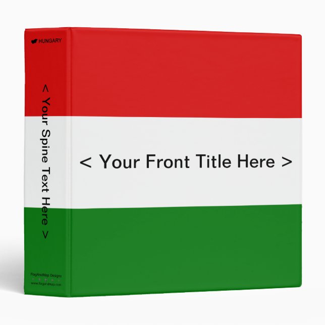Hungary Flag Binder (Front/Spine)