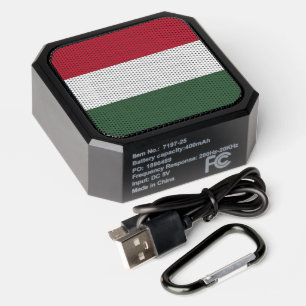Hungary flag bluetooth speaker