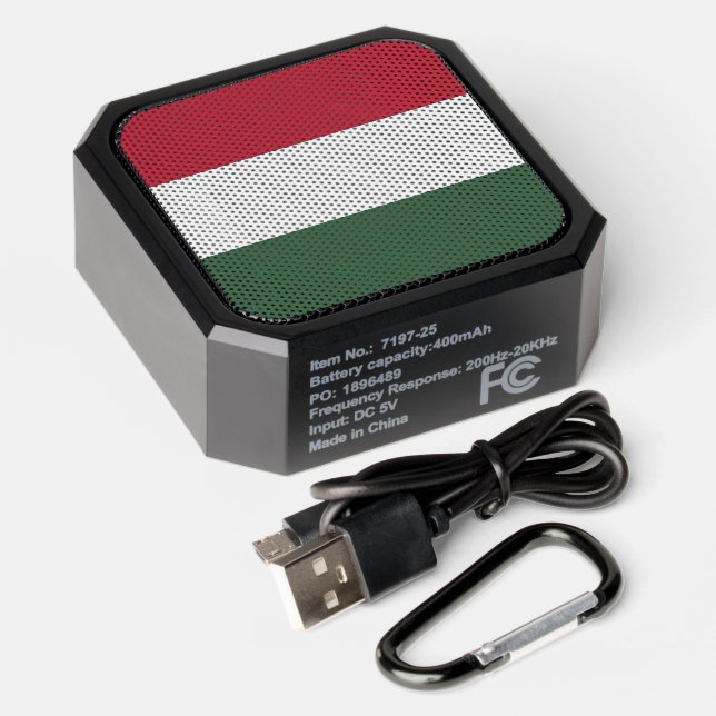 Hungary flag bluetooth speaker (Laydown)