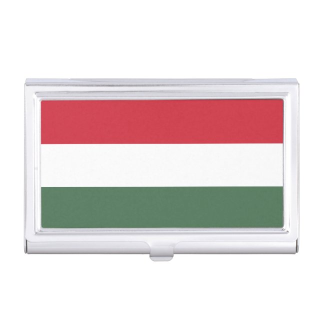 Hungary Flag Business Card Case (Front)