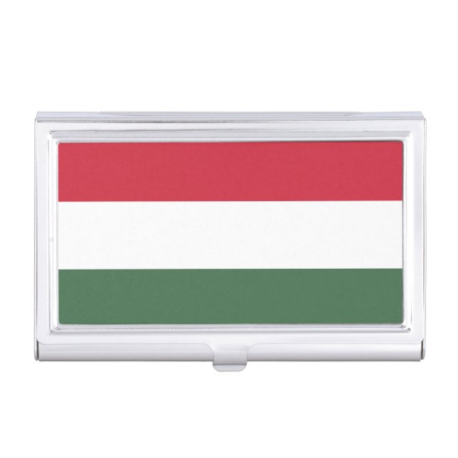 Hungary Flag Business Card Case (Front)