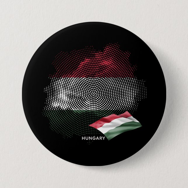Hungary flag button (Front)