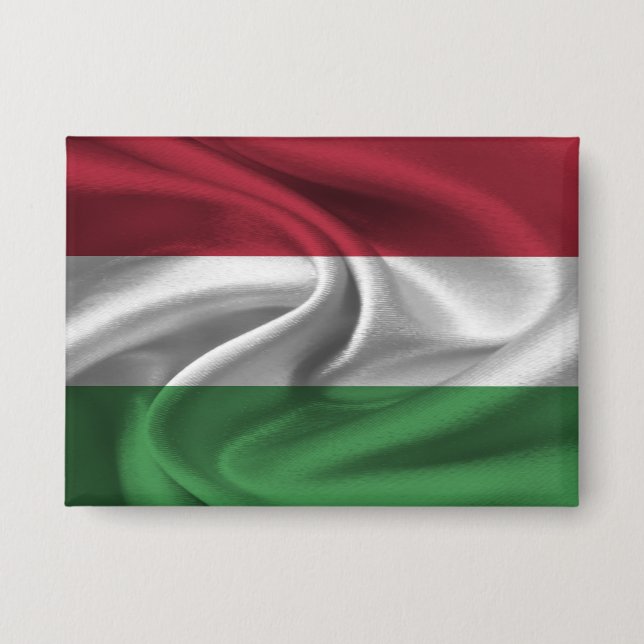 Hungary Flag Button (Front)