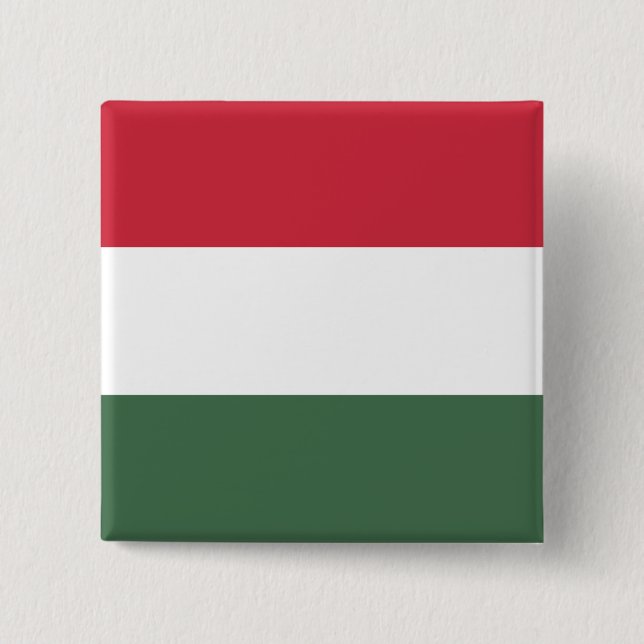 Hungary Flag Button (Front)