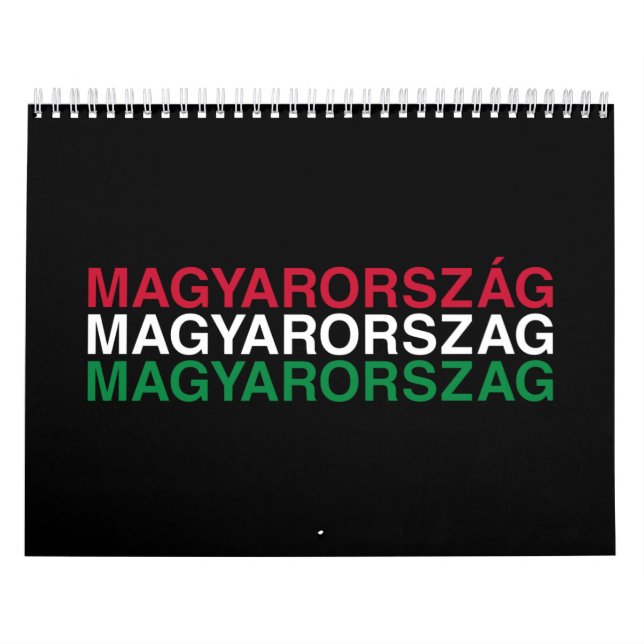 HUNGARY Flag Calendar (Cover)