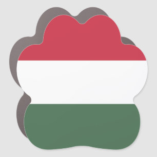 Hungary flag car magnet