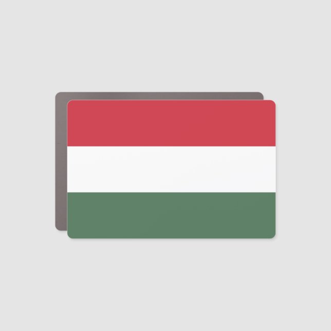 Hungary Flag Car Magnet (Front)