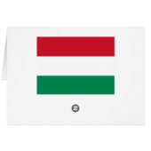 Hungary Flag Cards (Back Horizontal)