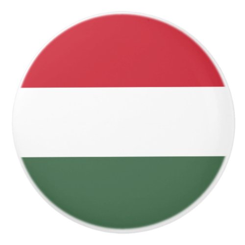 Hungary Flag Ceramic Knob