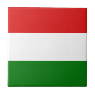 Hungary Flag Ceramic Tile