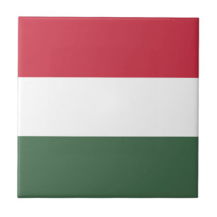 Hungary flag ceramic tile