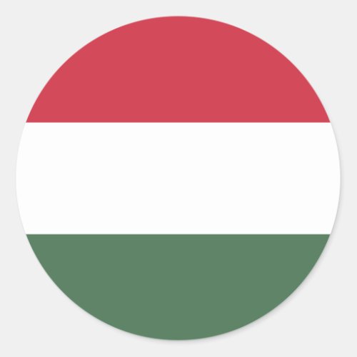 Hungary Flag Classic Round Sticker