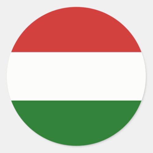  Hungary flag  Classic Round Sticker