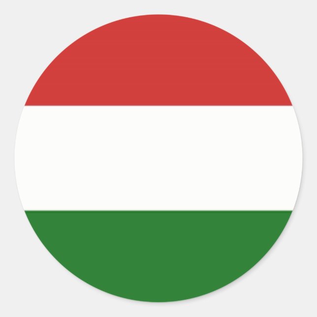  Hungary flag  Classic Round Sticker (Front)
