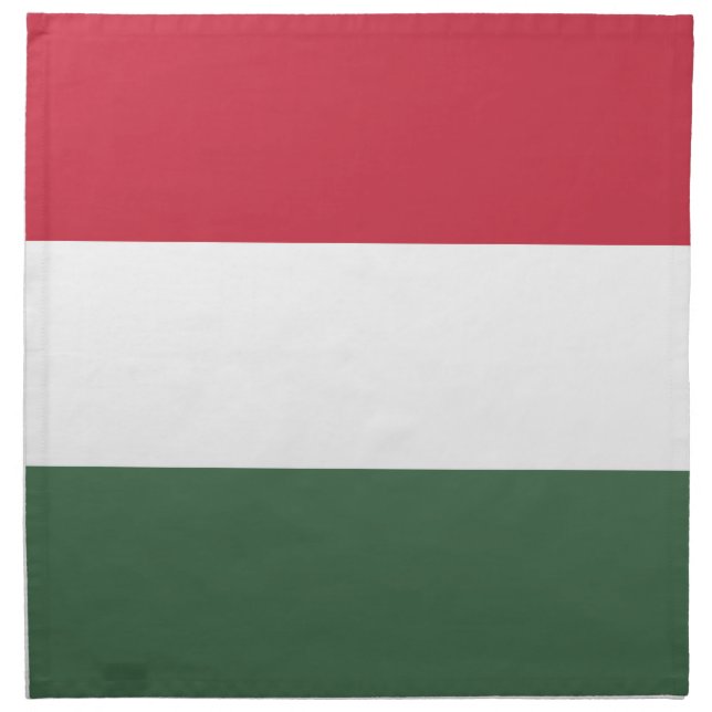 Hungary flag cloth napkin (Front)