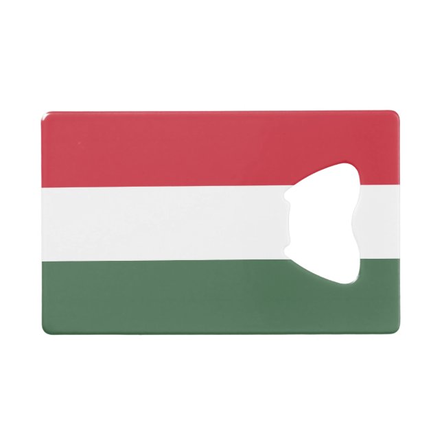 Hungary Flag Credit Card Bottle Opener (Front (Horizontal))
