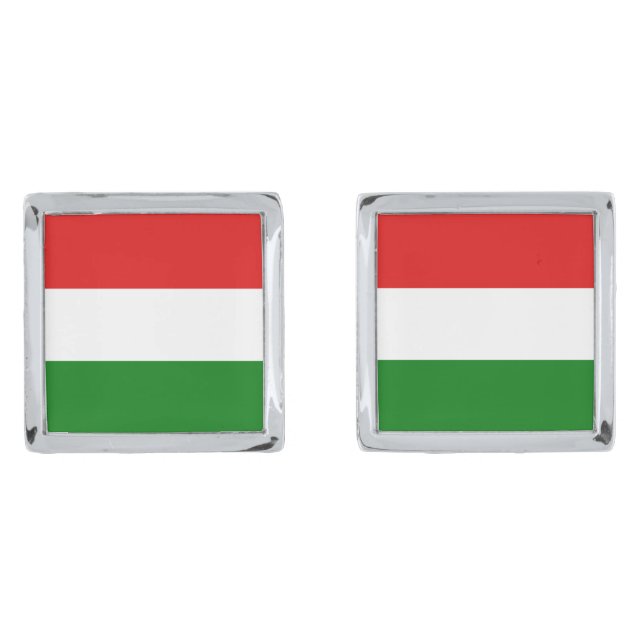 Hungary Flag Cufflinks (Front)