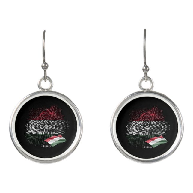 Hungary flag earrings (Front)