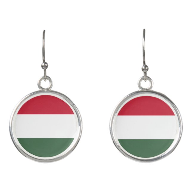 Hungary flag earrings (Front)