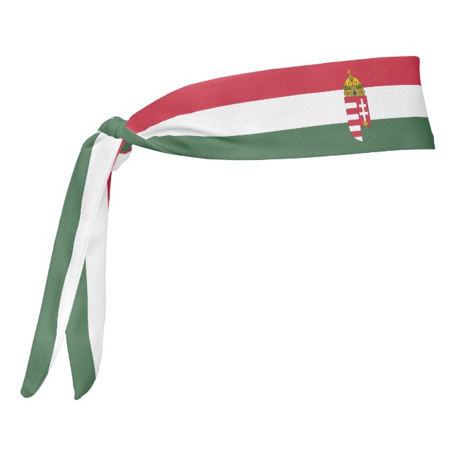 Hungary Flag Elegant Patriotic Tie Headband (Rotate 270)