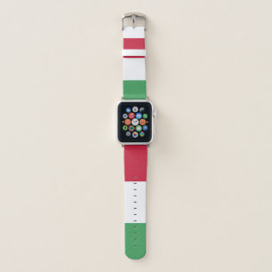 Hungary Flag Emblem Apple Watch Band