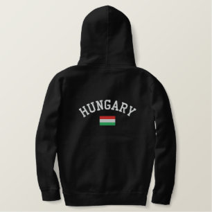 Hungary Flag Embroidered Hoodie