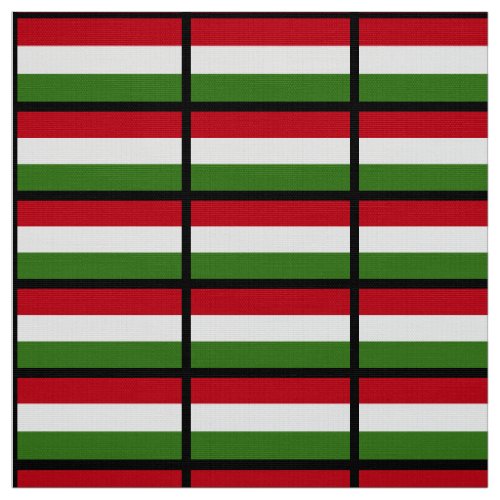 Hungary Flag Fabric