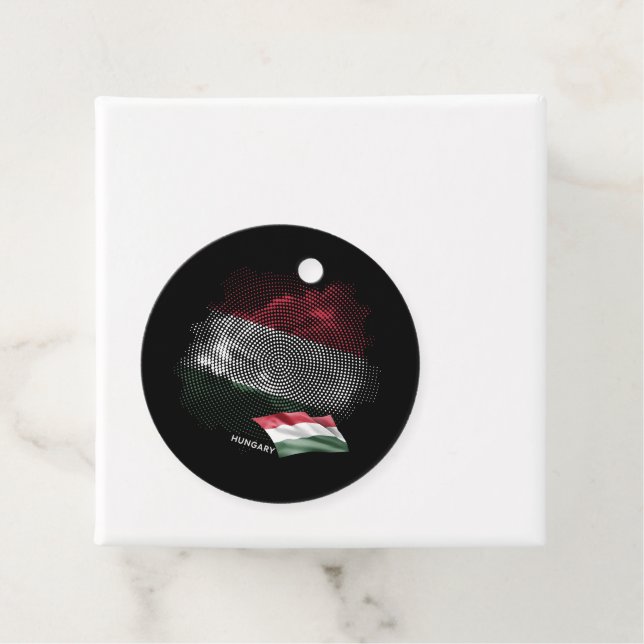 Hungary flag favor tags (In Situ)