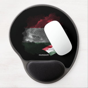 Hungary flag gel mouse pad