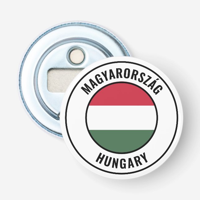 Hungary Flag Gorgeous Patriotic Bottle Opener (Front)