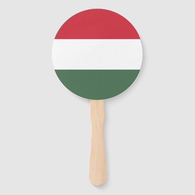 Hungary Flag Hand Fan (Front)