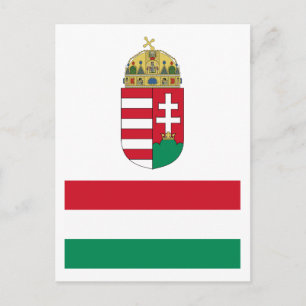 Hungary Flag HU Postcard
