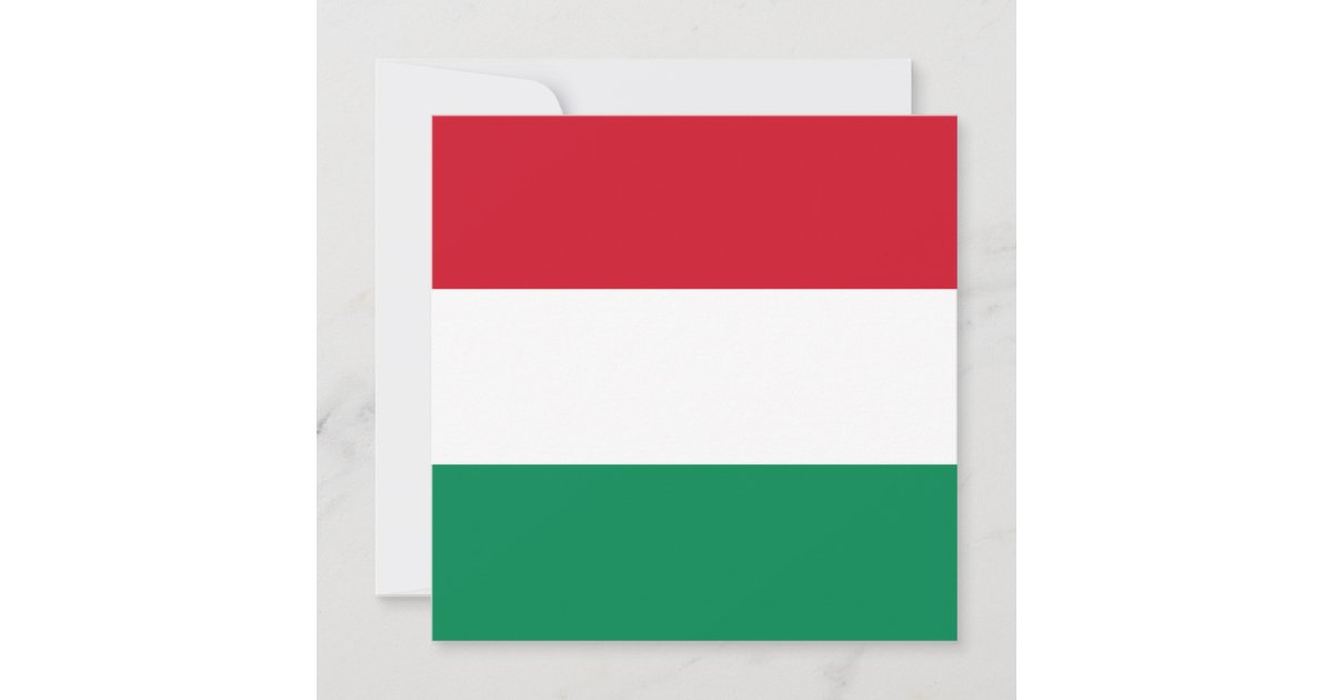 Hungary Flag Invitation | Zazzle