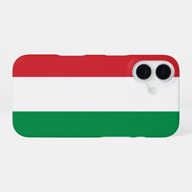 Hungary Flag iPhone Case (Back Horizontal)