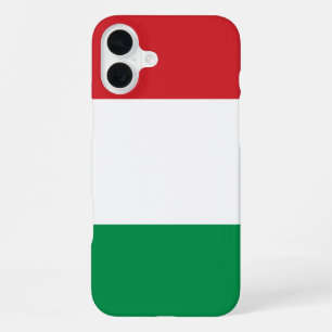 Hungary Flag iPhone 16 Plus Case