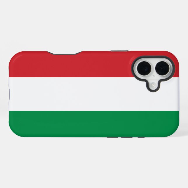 Hungary Flag iPhone Case (Back Horizontal)