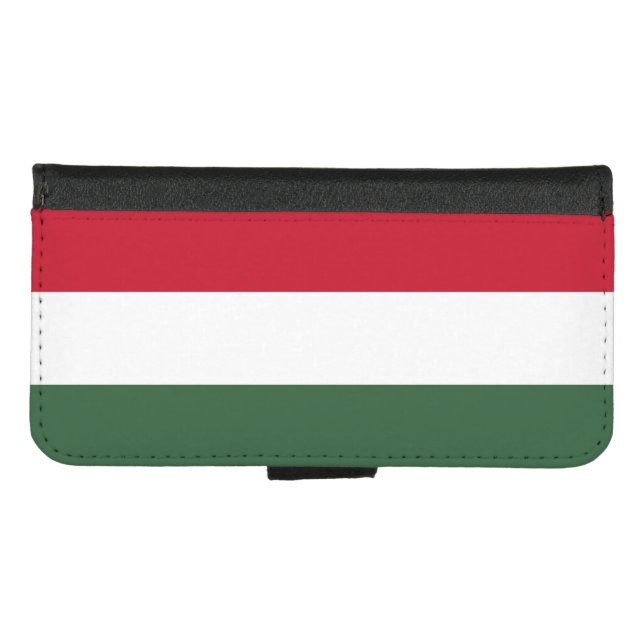 Hungary Flag iPhone Wallet Case (Front (Horizontal))