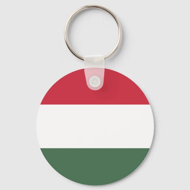 Hungary Flag Keychain (Front)